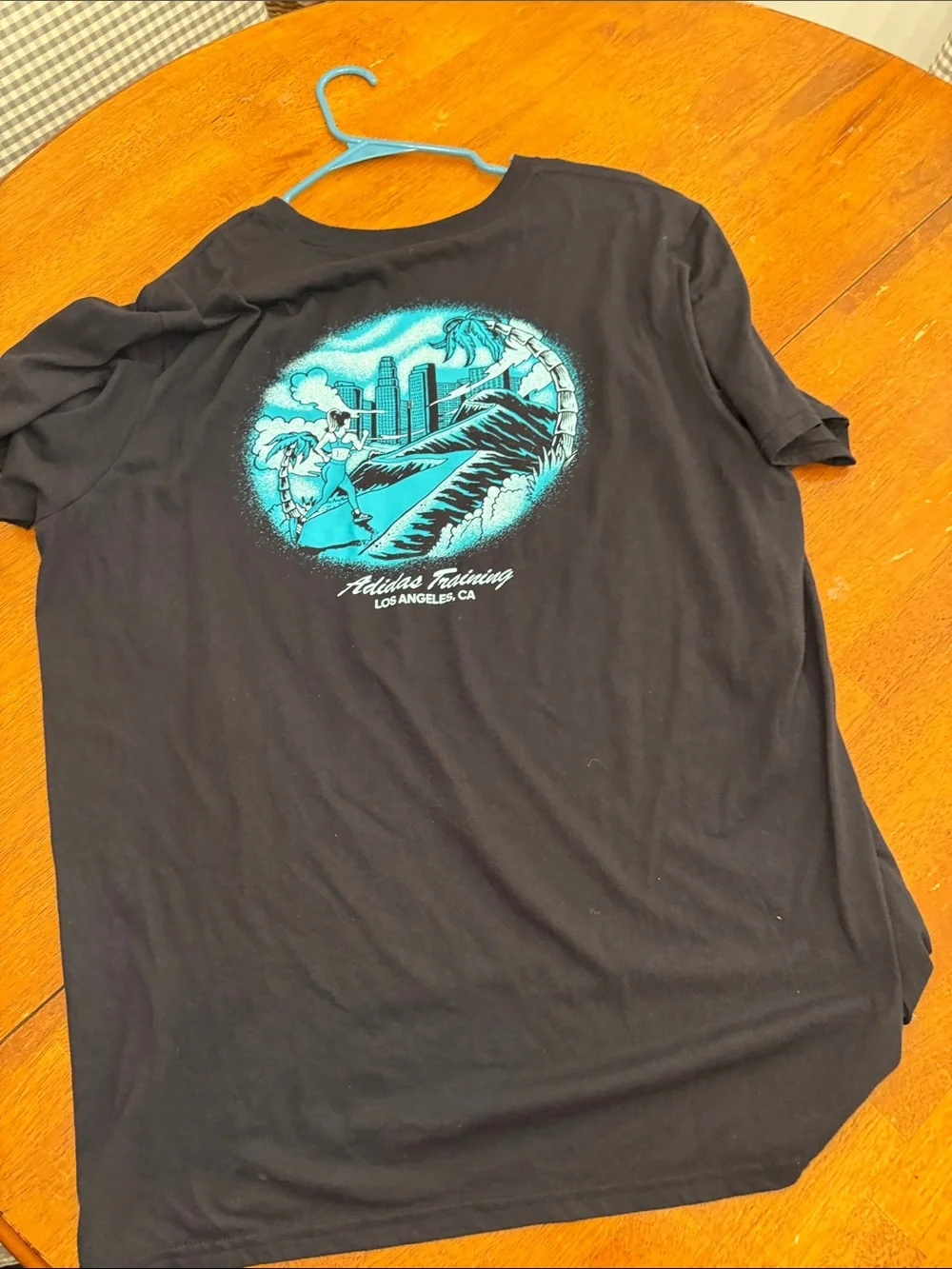 adidas Black Short Sleeve Graphic Crew Tee xxl Los Angeles